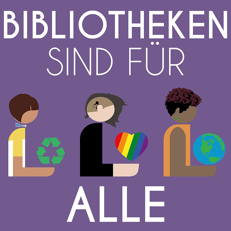 Bibliotheken sind für alle - Bild der Petition für einen zeitgemäßen Namen für den "Bibliothekar"tag
