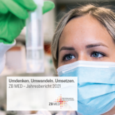 Cover des ZB MED-Jahresberichtes 2021