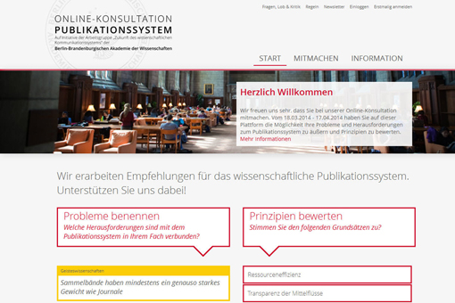 Screenshot von www.publikationssystem.de