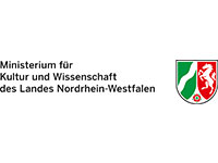 Deutsches Logo des Ministeriums für Kultur und Wissenschaft des Landes Nordrhein-Westfalen.